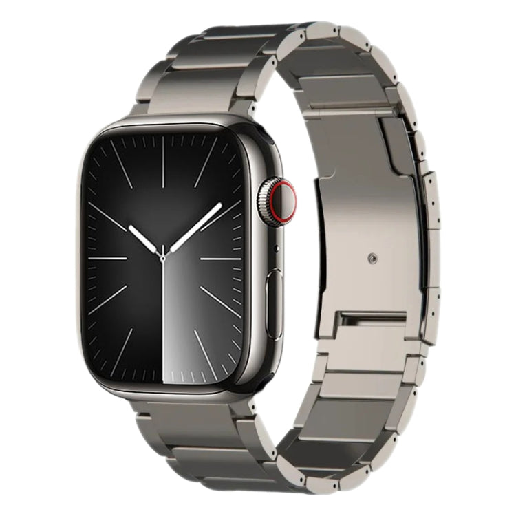 For Apple Watch Series 9 45mm Titanium Metal Watch Band(Titanium) by bashfashion