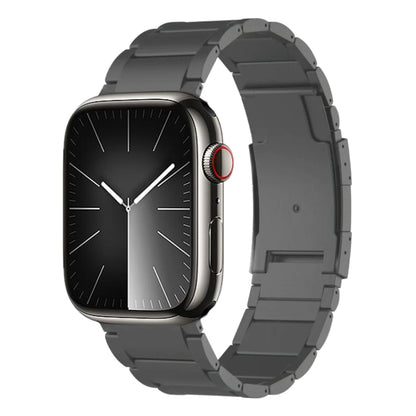 For Apple Watch Series 9 45mm Titanium Metal Watch Band(Grey) by bashfashion