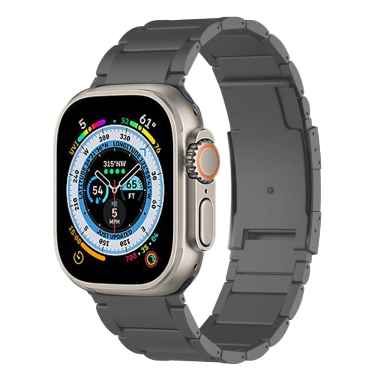 For Apple Watch Ultra 49mm Titanium Metal Watch Band(Grey) by bashfashion