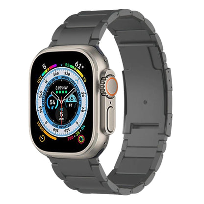 For Apple Watch Ultra 49mm Titanium Metal Watch Band(Grey) by bashfashion