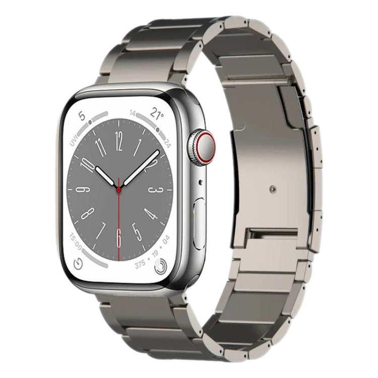 For Apple Watch Series 8 45mm Titanium Metal Watch Band(Titanium) by bashfashion