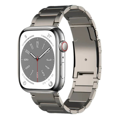 For Apple Watch Series 8 45mm Titanium Metal Watch Band(Titanium) by bashfashion