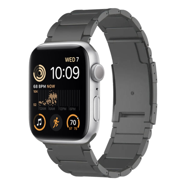 For Apple Watch SE 2022 40mm Titanium Metal Watch Band(Grey) by bashfashion