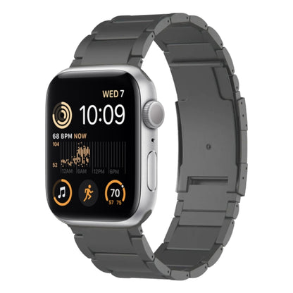 For Apple Watch SE 2022 40mm Titanium Metal Watch Band(Grey) by bashfashion
