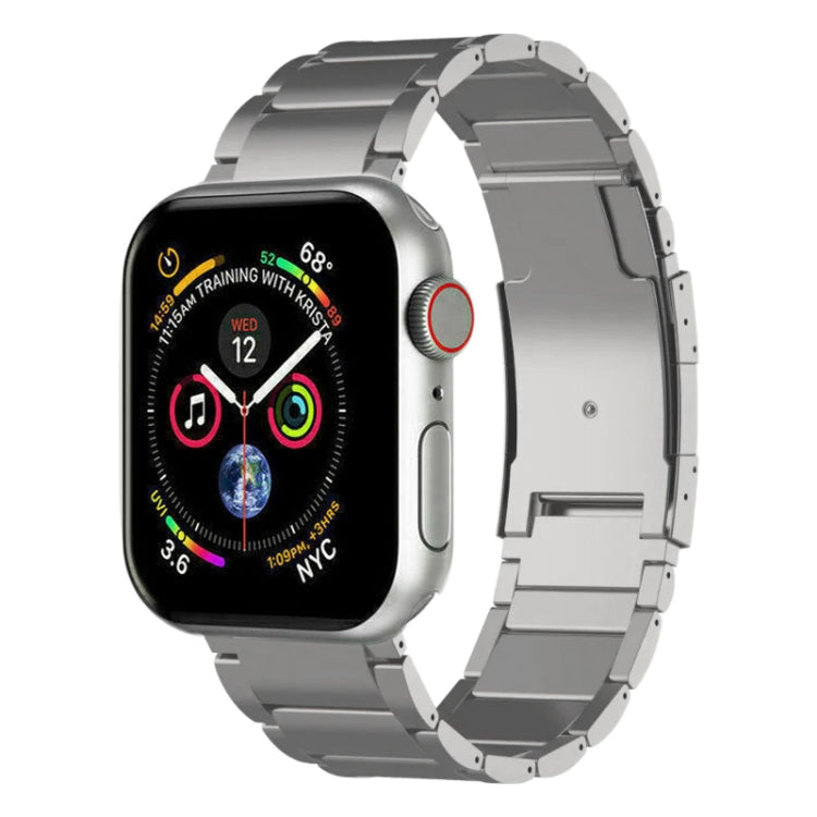 For Apple Watch SE 40mm Titanium Metal Watch Band(Silver) by bashfashion