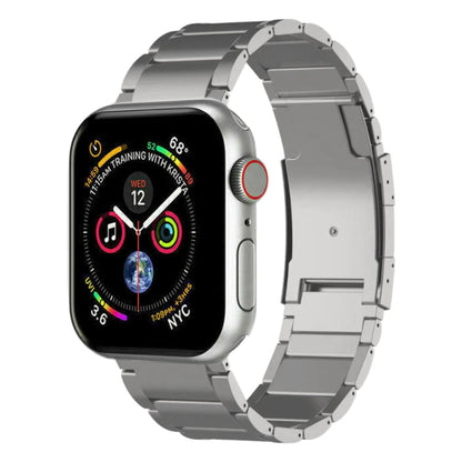 For Apple Watch SE 40mm Titanium Metal Watch Band(Silver) by bashfashion