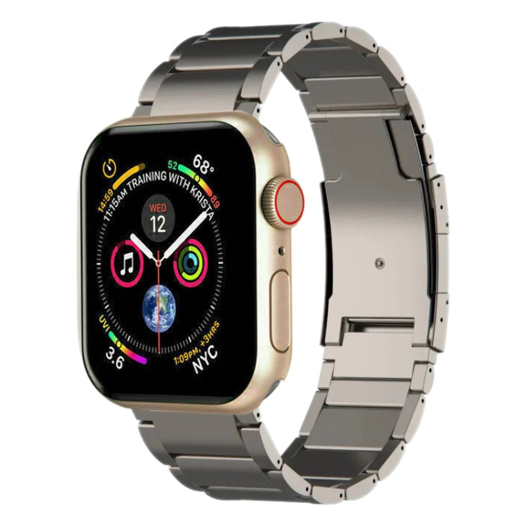 For Apple Watch SE 40mm Titanium Metal Watch Band(Titanium) by bashfashion