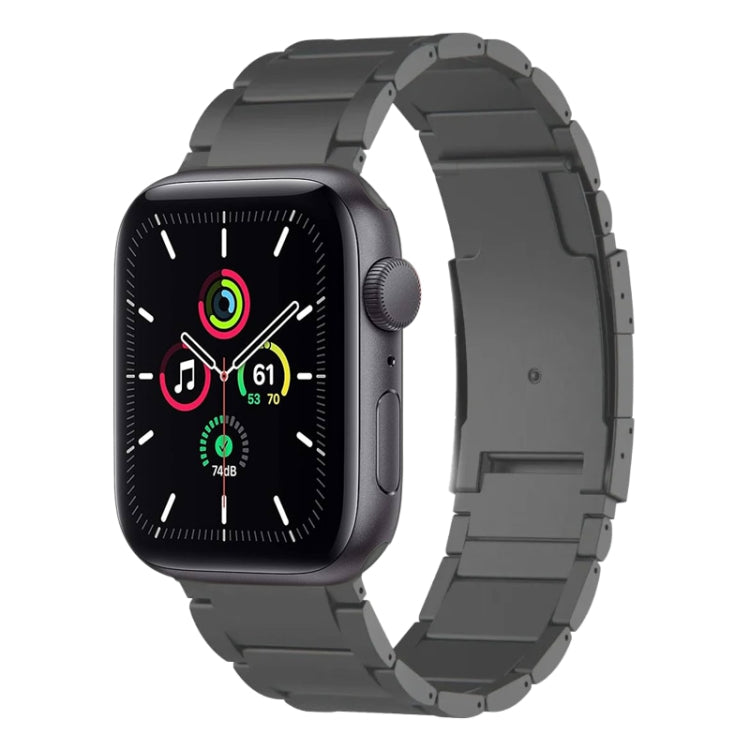 For Apple Watch SE 40mm Titanium Metal Watch Band(Grey) by bashfashion
