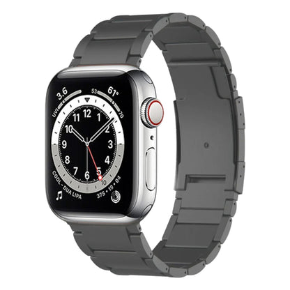 For Apple Watch Series 6 40mm Titanium Metal Watch Band(Grey) by bashfashion