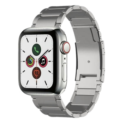 For Apple Watch Series 5 44mm Titanium Metal Watch Band(Silver) by bashfashion