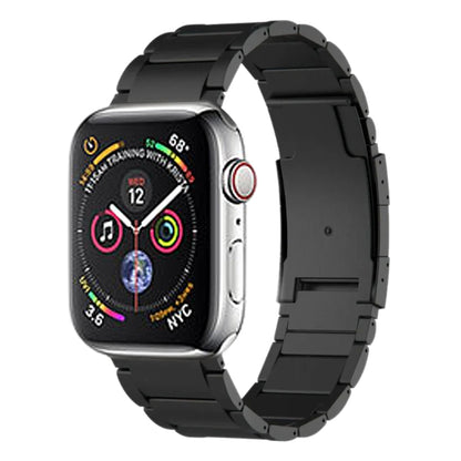 For Apple Watch Series 4 40mm Titanium Metal Watch Band(Black) by bashfashion