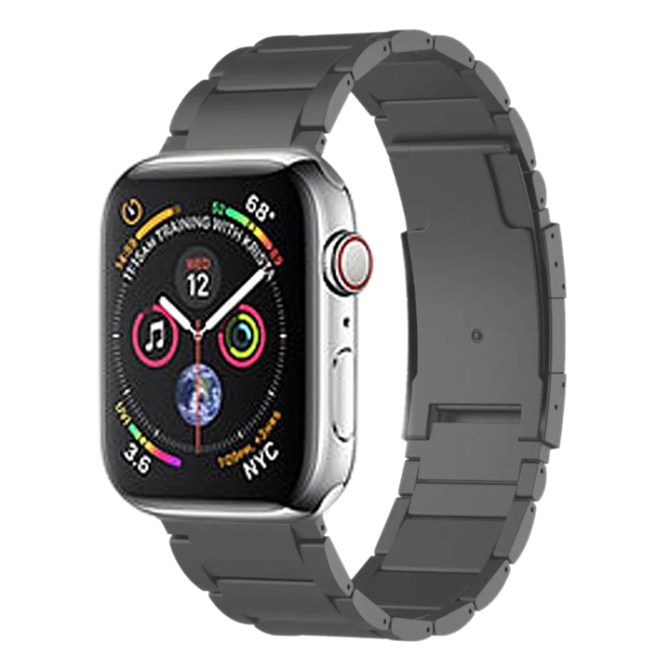For Apple Watch Series 4 40mm Titanium Metal Watch Band(Grey) by bashfashion