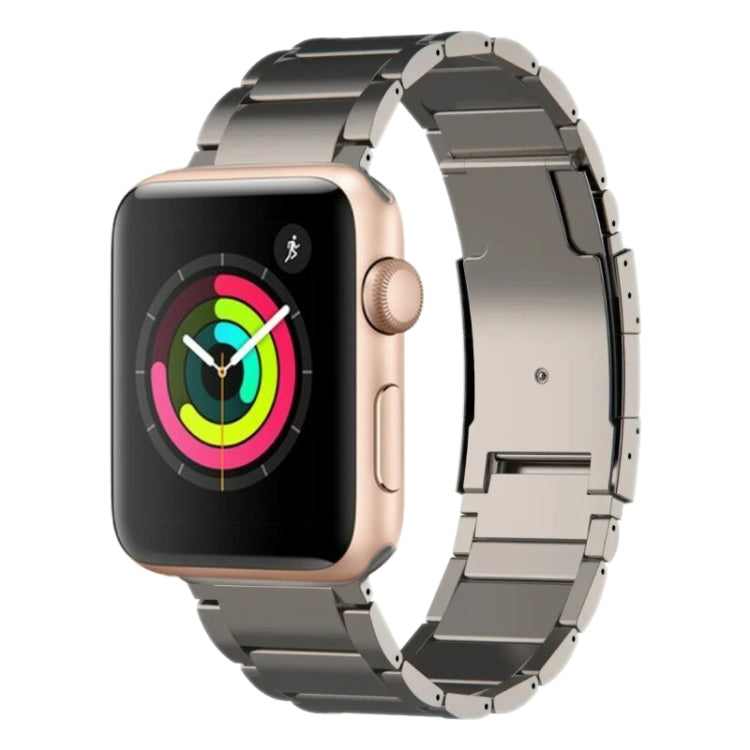 For Apple Watch Series 3 38mm Titanium Metal Watch Band(Titanium) by bashfashion