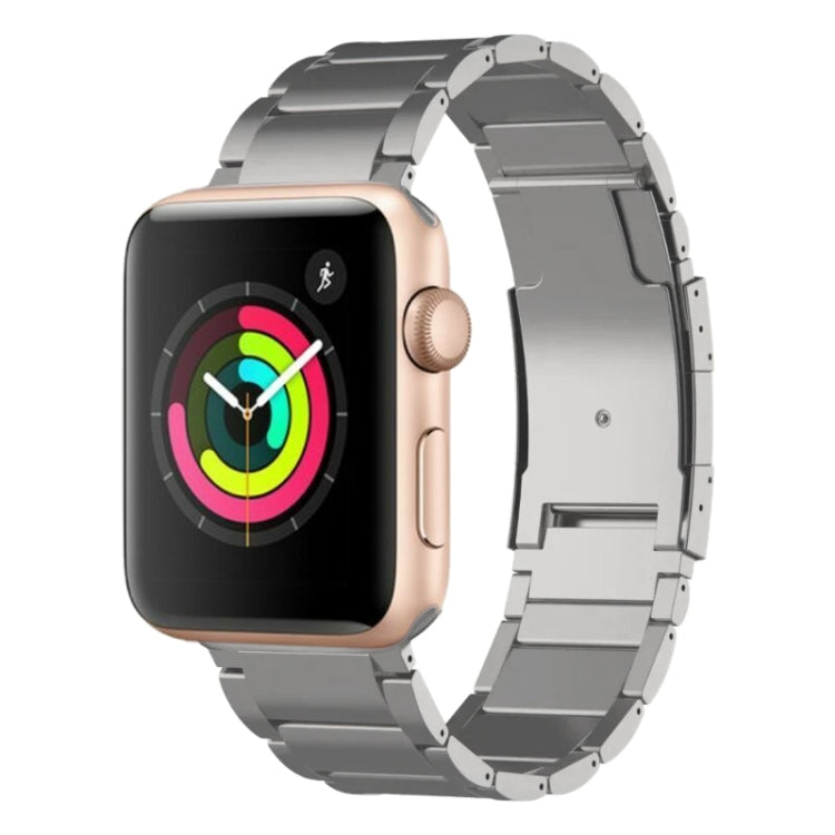 For Apple Watch Series 3 42mm Titanium Metal Watch Band(Silver) by bashfashion