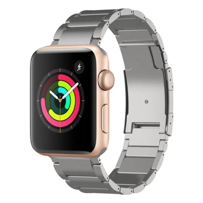 For Apple Watch Series 3 42mm Titanium Metal Watch Band(Silver) by bashfashion