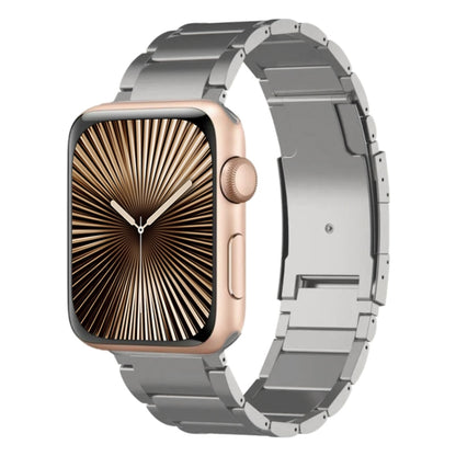 For Apple Watch Series 10 42mm Titanium Metal Watch Band(Silver) by bashfashion