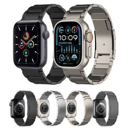 For Apple Watch Series 5 40mm Titanium Metal Watch Band(Grey) by bashfashion