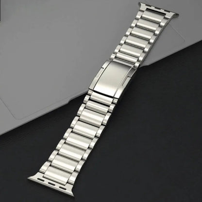 For Apple Watch Series 6 44mm Titanium Metal Watch Band(Titanium) by bashfashion