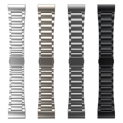 For Garmin Fenix 7 / Forerunner 965 22mm Three-Bead Magnetic Buckle Metal Quick Release Watch Band(Silver) by bashfashion