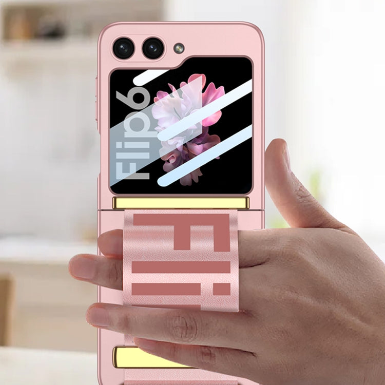 For Samsung Galaxy Z Flip6 / Flip7 FE GKK Integrated Ultra-thin Wristband Holder Phone Case(Green) by GKK