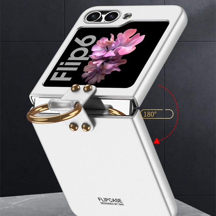 For Samsung Galaxy Z Flip6 / Flip7 FE GKK Ultra-thin PC Full Coverage Phone Case with Ring Holder(Black) by GKK