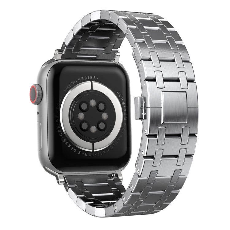 For Apple Watch Series 9 45mm Modified Oak AP Titanium Alloy Watch Band(Silver) by bashfashion