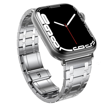 For Apple Watch Ultra 49mm Modified Oak AP Titanium Alloy Watch Band(Silver) by bashfashion