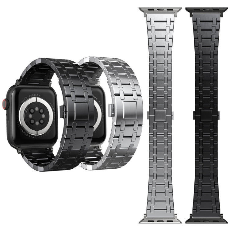 For Apple Watch Ultra 49mm Modified Oak AP Titanium Alloy Watch Band(Silver) by bashfashion