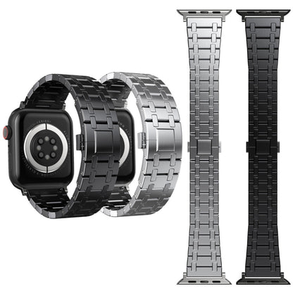 For Apple Watch Series 9 45mm Modified Oak AP Titanium Alloy Watch Band(Silver) by bashfashion