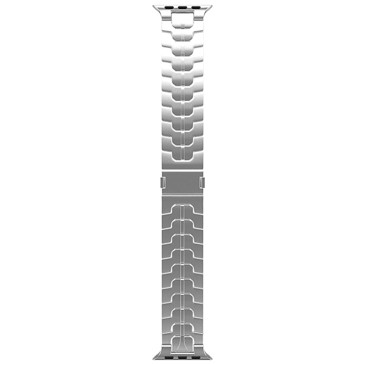 For Apple Watch SE 2023 44mm Magnetic Buckle Titanium Alloy Watch Band(Silver) by bashfashion