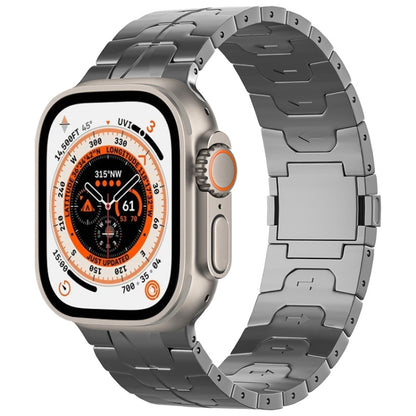 For Apple Watch Ultra 2 49mm Magnetic Buckle Titanium Alloy Watch Band(Grey) by bashfashion