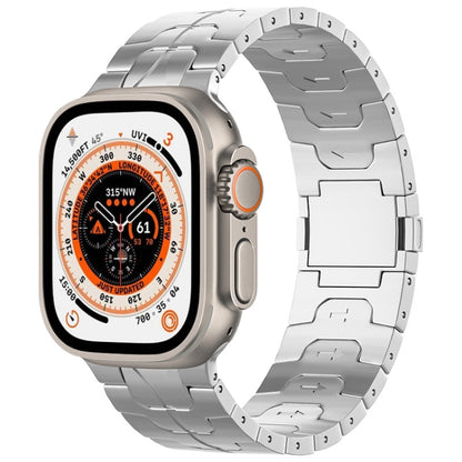 For Apple Watch Ultra 2 49mm Magnetic Buckle Titanium Alloy Watch Band(Silver) by bashfashion
