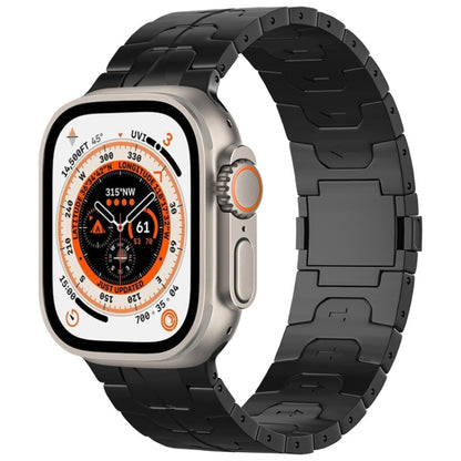 For Apple Watch Ultra 49mm Magnetic Buckle Titanium Alloy Watch Band(Black) by bashfashion