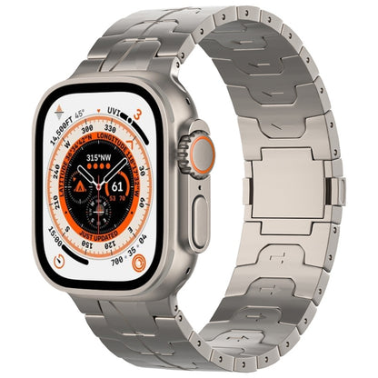 For Apple Watch Ultra 49mm Magnetic Buckle Titanium Alloy Watch Band(Titanium) by bashfashion