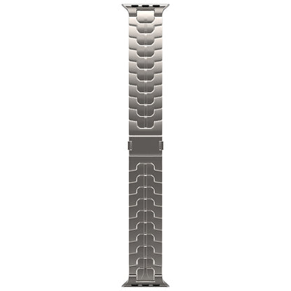 For Apple Watch Series 6 44mm Magnetic Buckle Titanium Alloy Watch Band(Titanium) by bashfashion