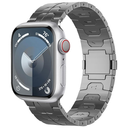 For Apple Watch Series 5 44mm Magnetic Buckle Titanium Alloy Watch Band(Grey) by bashfashion