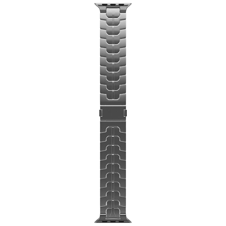 For Apple Watch Series 5 44mm Magnetic Buckle Titanium Alloy Watch Band(Grey) by bashfashion