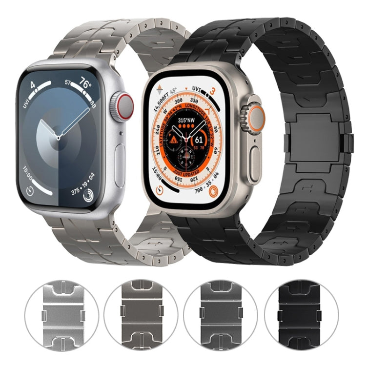 For Apple Watch Ultra 2 49mm Magnetic Buckle Titanium Alloy Watch Band(Grey) by bashfashion