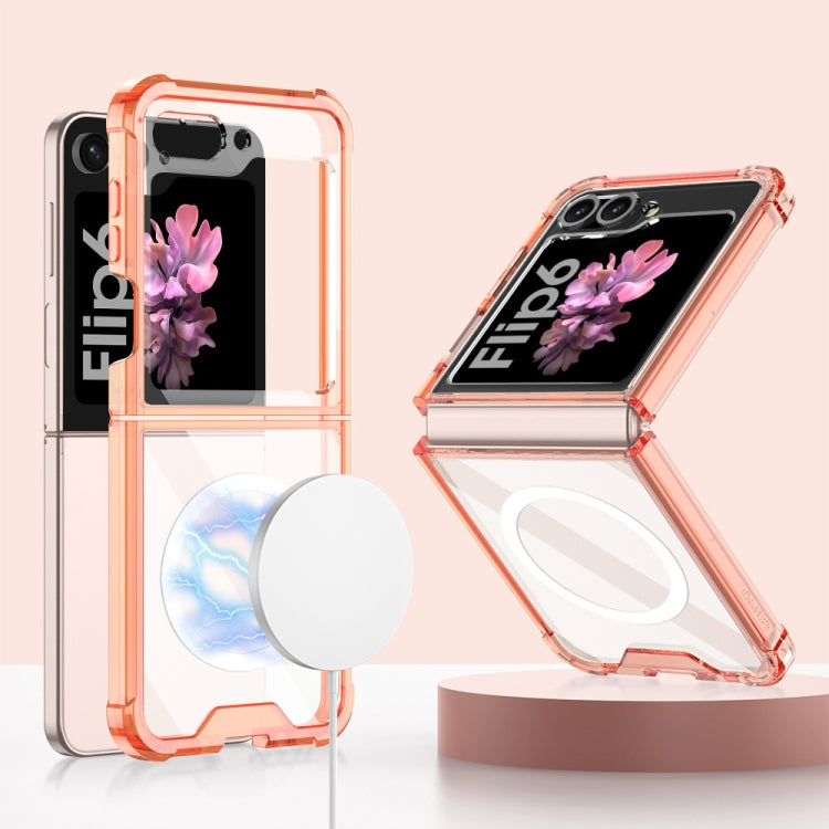 For Samsung Galaxy Z Flip6 / Flip7 FE GKK MagSafe Airbag Shockproof Phone Case(Orange) by GKK