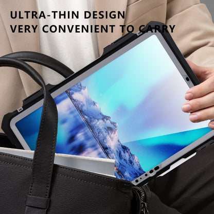 For iPad Pro 11 2025 / 2024 RedPepper IP68 Waterproof PC + TPU Case with Lanyard & Swivel Bracket(Black) by RedPepper