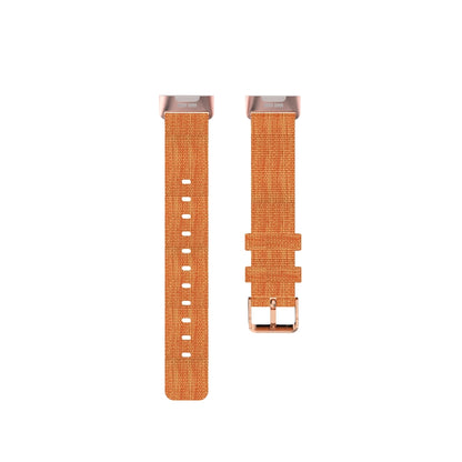For Fitbit Charge 4 / Charge 3 / Charge3 SE Braided Nylon Watch Band Plastic Head, Size: Free Size(Orange) by bashfashion