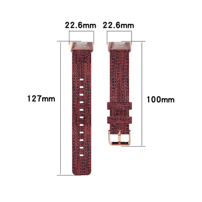 For Fitbit Charge 4 / Charge 3 / Charge3 SE Braided Nylon Watch Band Plastic Head, Size: Free Size(Orange) by bashfashion