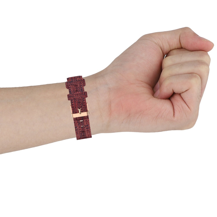 For Fitbit Charge 4 / Charge 3 / Charge3 SE Braided Nylon Watch Band Plastic Head, Size: Free Size(Orange) by bashfashion