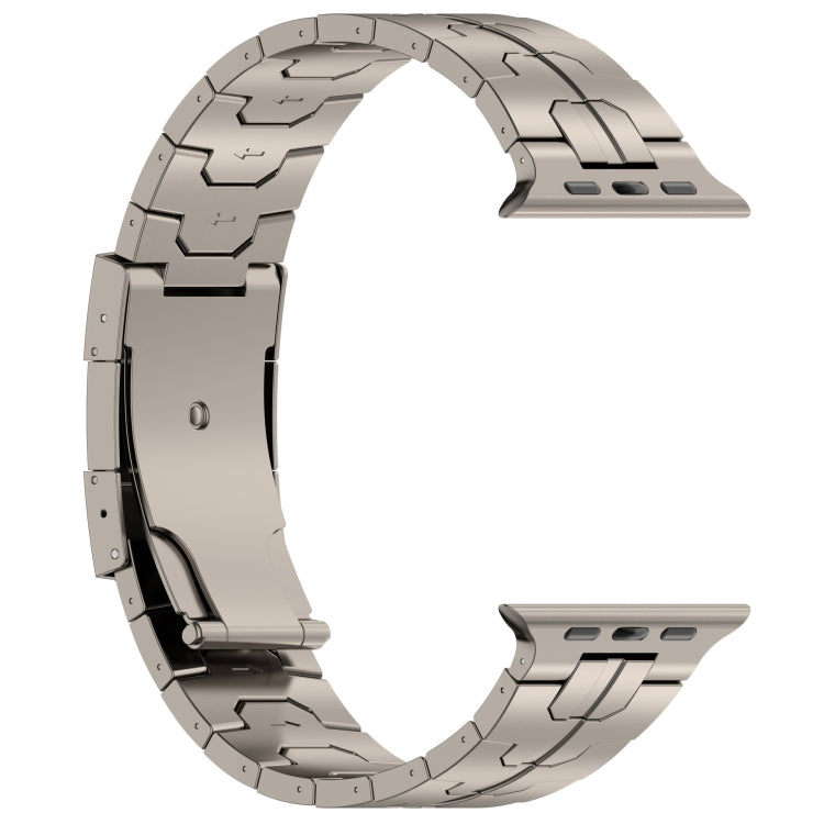 For Apple Watch Series 5 40mm Turtle Buckle Titanium Alloy Watch Band(Titanium) by bashfashion