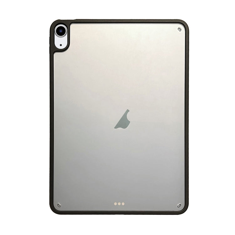 For iPad Air 2022 / 2020 10.9 Frosted Acrylic Hybrid TPU Tablet Case(Black) by bashfashion