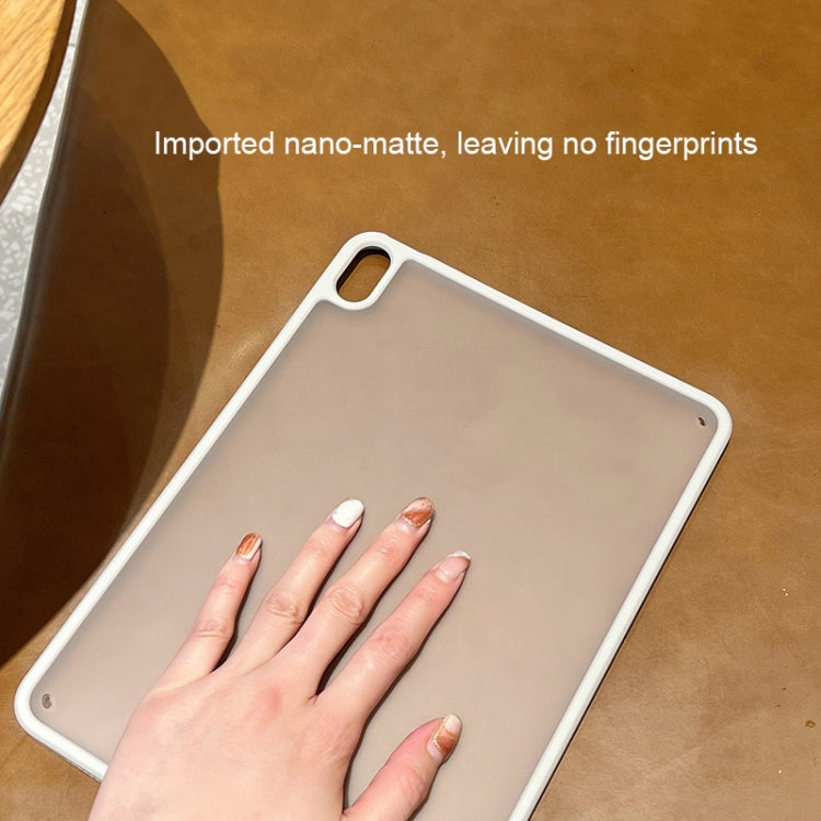 For iPad 10.2 2021 / 2020 / 2019 Frosted Acrylic Hybrid TPU Tablet Case(Grey) by bashfashion