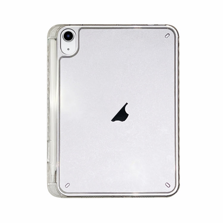 For iPad 2025 / 2022 Crystal Clear Acrylic Hybrid TPU Tablet Case With Pen Slot(Transparent) by bashfashion