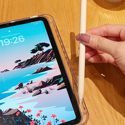 For iPad mini 6 / mini 2024 Crystal Clear Acrylic Hybrid TPU Tablet Case With Pen Slot(Transparent) by bashfashion