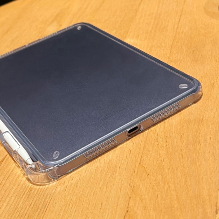 For iPad mini 6 / mini 2024 Crystal Clear Acrylic Hybrid TPU Tablet Case With Pen Slot(Transparent) by bashfashion