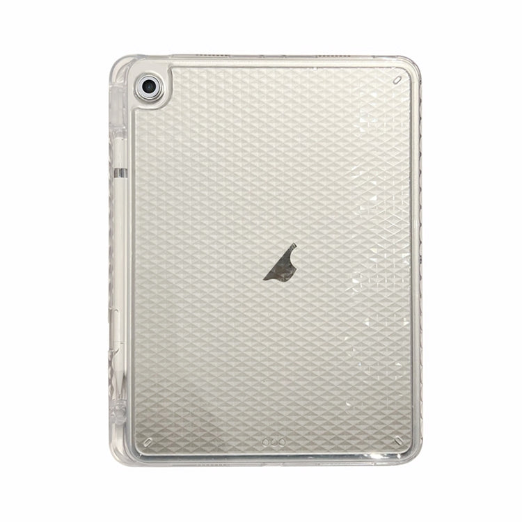 For iPad 10.2 2021 / 2020 / 10.5 Diamond Texture Acrylic Hybrid TPU Tablet Case(Transparent) by bashfashion
